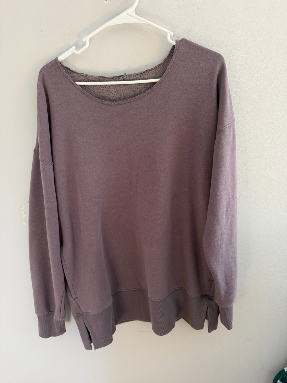 Athleta Relaxed Crewneck Sweater in Mauve
